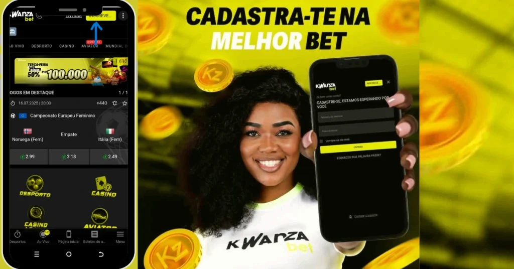 Como criar uma conta na kwanzabet